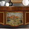Casa Padrino Luxus Barock Sideboard Braun / Mehrfarbig / Gold - Prunkvoller Massivholz Schrank - Barock Wohnzimmer & Hotel Möbel - Luxus Qualität - Made in Italy