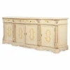 Casa Padrino Luxus Barock Sideboard Creme / Braun 233 cm - Barock Möbel