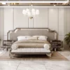 Casa Padrino Luxus Barock Sitzbank Grau / Dunkelbraun / Gold 170 cm