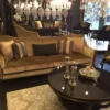Casa Padrino Luxus Barock Sofa Gold / Schwarz 250 x 90 x H. 100 cm - Wohnzimmer Sofa im Barockstil - Barock Möbel - Edel & Prunkvoll