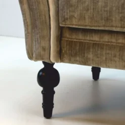 Casa Padrino Luxus Barock Sofa Grau / Schwarz 200 cm - Prunkvolle Barock Möbel