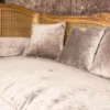 Casa Padrino Luxus Barock Sofa mit Kissen Braun / Taupe 187 x 89 x H. 103 cm - Handgefertigtes Sofa im Antik Stil - Wohnzimmer Möbel