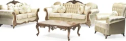 Casa Padrino Luxus Barock Sofa Gold / Kupfer - Prunkvolles Wohnzimmer Sofa mit elegantem Muster und Glitzersteinen - Wohnzimmer Möbel im Barockstil - Barock Möbel - Edel & Prunkvoll