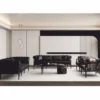 Casa Padrino Luxus Barock Sofa Schwarz / Gold 260 cm - Barock Wohnzimmer Möbel