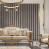 Casa Padrino Luxus Barock Sofa Weiß / Beige / Creme / Schwarz / Gold - Barockstil Wohnzimmer Sofa mit elegantem Muster - Luxus Wohnzimmer Möbel im Barockstil - Barock Möbel - Barock Einrichtung