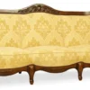 Casa Padrino Luxus Barock Sofa Gelb / Braun 240 cm - Barockstil Wohnzimmer Möbel