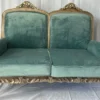 Casa Padrino Luxus Barock Sofa Grün / Braun 120 cm - Barockstil Möbel