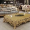 Casa Padrino Luxus Barock Sofa mit elegantem Muster Türkis / Rosa / Gold - Handgefertigtes Wohnzimmer Sofa im Barockstil - Barock Wohnzimmer Möbel - Edel & Prunkvoll