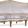 Casa Padrino Luxus Barock Sofa Silber / Antik Gold - Prunkvolles Wohnzimmer Sofa im Barockstil - Barock Wohnzimmer Möbel - Edel & Prunkvoll