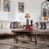 Casa Padrino Luxus Barock Sofa Grau / Braun - Wohnzimmer Sofa im Barockstil - Barock Wohnzimmer Möbel