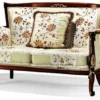 Casa Padrino Luxus Barock Sofa Hellgrün / Braun / Gold 147 cm - Made in Italy