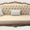 Casa Padrino Luxus Barock Sofa Beige / Braun - Prunkvolles Wohnzimmer Sofa - Barockstil Wohnzimmer Möbel - Luxus Möbel im Barockstil - Barock Einrichtung - Edel & Prunkvoll