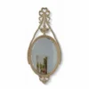 Casa Padrino Luxus Barock Spiegel Grau / Gold H. 140 cm - Barock Interior - Made in Italy