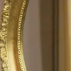 Casa Padrino Luxus Barock Spiegel Gold 64 x 6 x H. 84 cm - Ovaler Wandspiegel im Barockstil - Barock Möbel