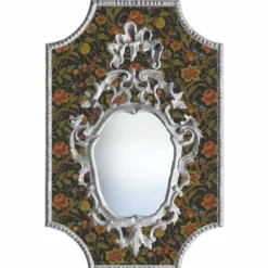 Casa Padrino Luxus Barock Spiegel Bunt / Silber - Barock Möbel - Made in Italy