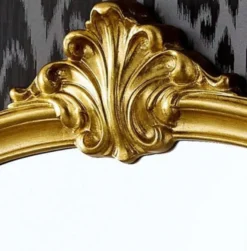 Casa Padrino Luxus Barock Spiegel Gold 92 x 5 x H. 106 cm - Wunderschöner Massivholz Wandspiegel im Barockstil