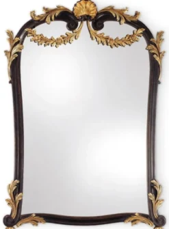 Casa Padrino Luxus Barock Spiegel Antik Schwarz / Gold - Handgefertigter italienischer Barockstil Wandspiegel - Luxus Möbel im Barockstil - Luxus Qualität - Made in Italy