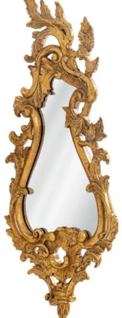 Casa Padrino Luxus Barock Spiegel Antik Gold - Prunkvoller Massivholz Wandspiegel im Barockstil - Luxus Möbel im Barockstil - Barock Möbel - Edel & Prunkvoll