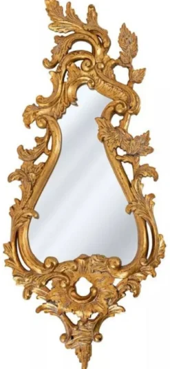 Casa Padrino Luxus Barock Spiegel Antik Gold - Prunkvoller Massivholz Wandspiegel im Barockstil - Luxus Möbel im Barockstil - Barock Möbel - Edel & Prunkvoll