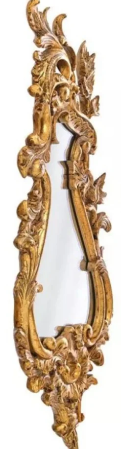 Casa Padrino Luxus Barock Spiegel Antik Gold - Prunkvoller Massivholz Wandspiegel im Barockstil - Luxus Möbel im Barockstil - Barock Möbel - Edel & Prunkvoll