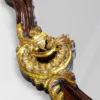 Casa Padrino Luxus Barock Spiegel Dunkelbraun / Antik Gold - Prunkvoller Wandspiegel im Barockstil - Antik Stil Garderoben Spiegel - Wohnzimmer Spiegel - Barock Deko Accessoires - Edel & Prunkvoll