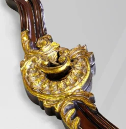 Casa Padrino Luxus Barock Spiegel Dunkelbraun / Antik Gold - Prunkvoller Wandspiegel im Barockstil - Antik Stil Garderoben Spiegel - Wohnzimmer Spiegel - Barock Deko Accessoires - Edel & Prunkvoll