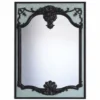 Casa Padrino Luxus Barock Spiegel Schwarz / Antik Grün H. 158 cm - Made in Italy