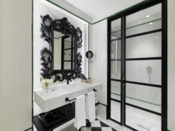 Casa Padrino Luxus Barock Spiegel Schwarz - Handgefertigter Wandspiegel im Barockstil - Prunkvolle Barock Deko Accessoires