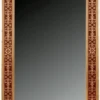 Casa Padrino Luxus Barock Spiegel Bordeauxrot / Gold - Rechteckiger Massivholz Wandspiegel im Barockstil - Barock Möbel - Erstklassische Qualität - Made in Italy