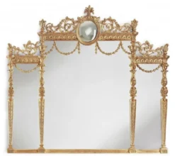Casa Padrino Luxus Barock Spiegel Gold - Italienischer Barockstil Wandspiegel - Prunkvolle Luxus Möbel im Barockstil - Barock Möbel - Luxus Qualität - Made in Italy