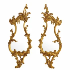 Casa Padrino Luxus Barock Spiegel Set Antik Gold H. 80 cm - Barockstil Möbel