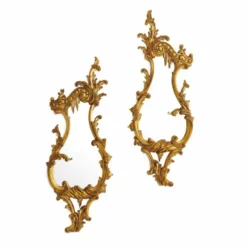 Casa Padrino Luxus Barock Spiegel Set Antik Gold H. 80 cm - Barockstil Möbel