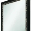 Casa Padrino Luxus Barock Spiegel Schwarz / Gold 146,5 cm - Made in Italy