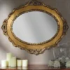 Casa Padrino Luxus Barock Spiegel Gold 104 cm - Barockstil Möbel - Made in Italy
