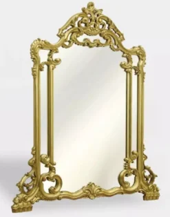 Casa Padrino Luxus Barock Spiegel Gold - Prunkvoller Barockstil Wandspiegel - Handgefertigte Luxus Möbel im Barockstil - Prunkvolle Barock Möbel - Edel & Prunkvoll