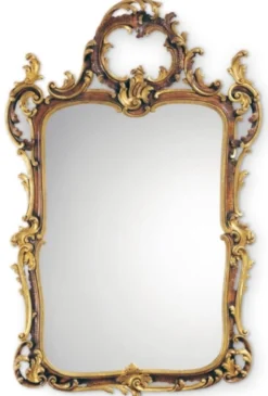Casa Padrino Luxus Barock Spiegel Braun / Schwarz / Gold - Handgefertigter italienischer Barockstil Wandspiegel - Luxus Möbel im Barockstil - Luxus Qualität - Made in Italy - Barock Möbel
