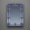 Casa Padrino Luxus Barock Spiegel Blau H. 100 cm - Made in Italy