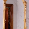 Casa Padrino Luxus Barock Spiegel Gold H. 111 cm - Prunkvoller Barockstil Wandspiegel - Made in Italy