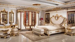 Casa Padrino Luxus Barock Spiegel Braun / Gold H. 130 cm - Barock Möbel
