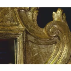 Casa Padrino Luxus Barock Spiegel mit Kerzenhalter Antik Gold H. 85 cm - Made in Italy