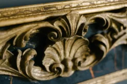 Casa Padrino Luxus Barock Spiegel Antik Gold / Schwarz - Rechteckiger italienischer Barockstil Wandspiegel - Barock Möbel - Luxus Möbel im Barockstil - Luxus Qualität - Made in Italy