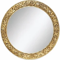 Casa Padrino Luxus Barock Spiegel Gold Ø 100 cm - Barock Möbel - Made in Italy