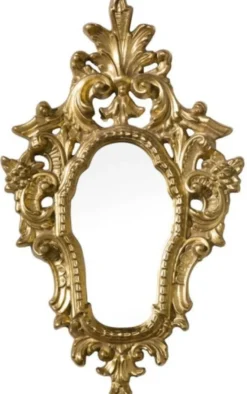 Casa Padrino Luxus Barock Spiegel Gold 39 x 3 x H. 64 cm - Wandspiegel im Barockstil - Edel & Prunkvoll