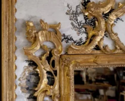 Casa Padrino Luxus Barock Spiegel Antik Gold / Mehrfarbig - Rechteckiger italienischer Barockstil Wandspiegel - Barock Möbel - Luxus Möbel im Barockstil - Luxus Qualität - Made in Italy