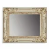 Casa Padrino Luxus Barock Spiegel Elfenbein / Gold 126 cm - Made in Italy