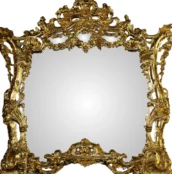 Casa Padrino Luxus Barock Spiegelkonsole mit Marmorplatte Gold 175 x H265 cm - Hotel Möbel - Limited Edition