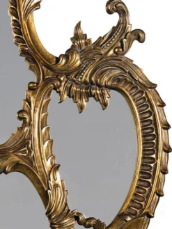 Casa Padrino Luxus Barock Spiegel Antik Gold 128 x 8 x H. 223 cm - Prunkvoller handgeschnitzter Wandspiegel im Barockstil - Antik Stil Garderoben Spiegel - Wohnzimmer Spiegel - Barock Möbel