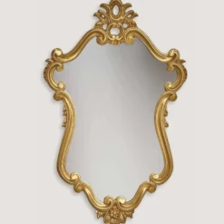 Casa Padrino Luxus Barock Spiegel Gold H. 100 cm - Barock Möbel - Made in Italy