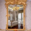 Casa Padrino Luxus Barock Spiegel Gold H. 175 cm - Prunkvoller Barockstil Wandspiegel - Made in Italy