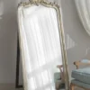 Casa Padrino Luxus Barock Standspiegel Antik Silber - Prunkvoller Barockstil Spiegel - Luxus Schlafzimmer Möbel im Barockstil - Barock Möbel - Luxus Qualität - Made in Italy